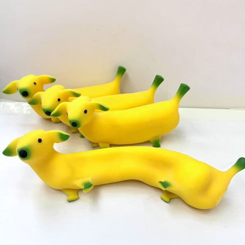 Banana Dog Stretch Squishy – additional product view