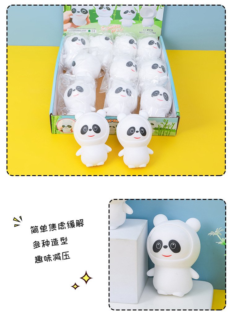 Dress-Up Panda Squishy Toy – additional product view