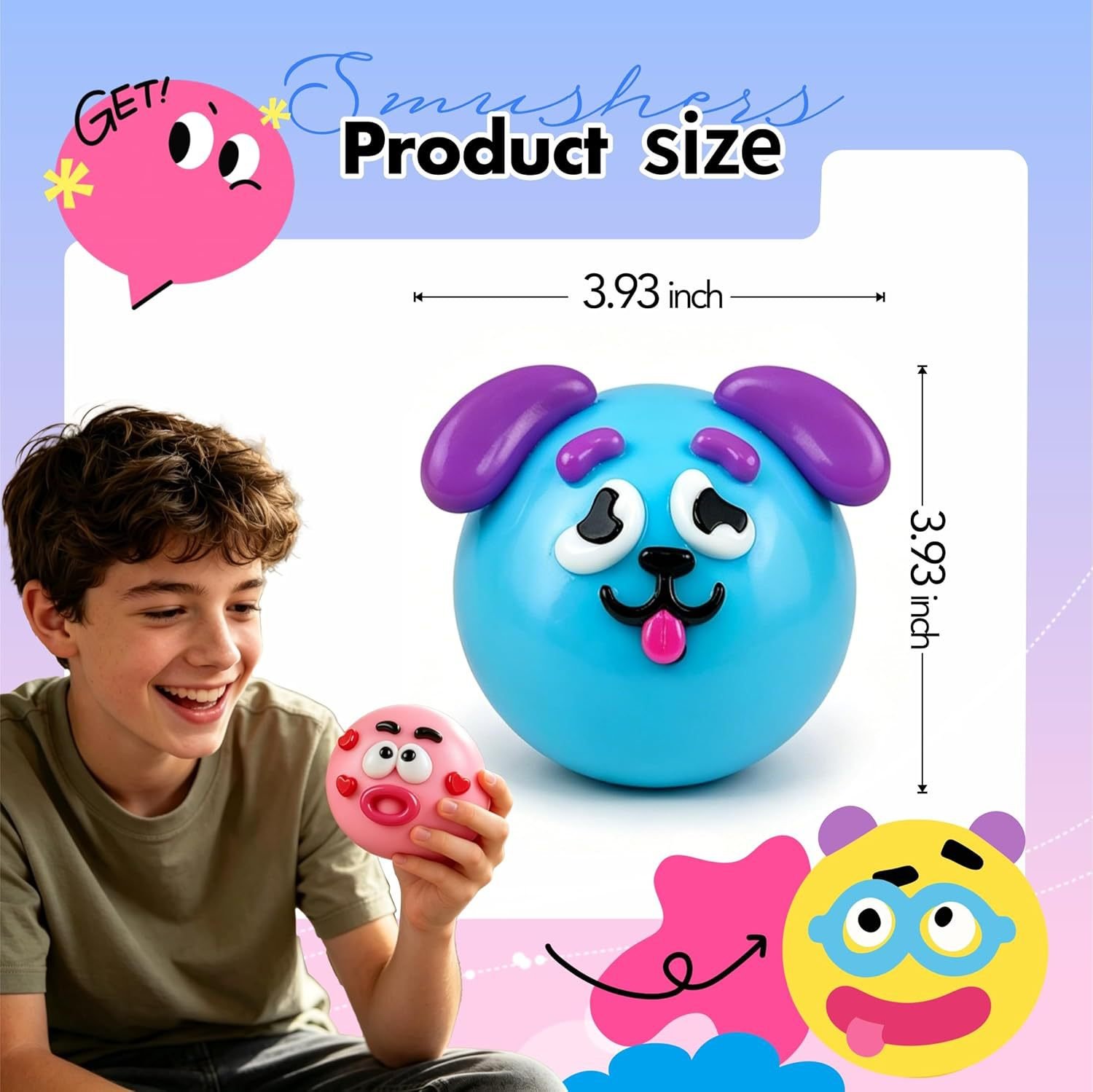 Dog Face Swap Squishy Toy – additional product view