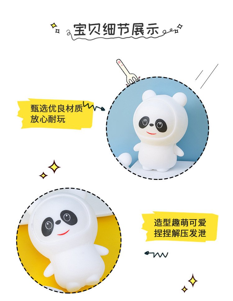 Dress-Up Panda Squishy Toy – additional product view