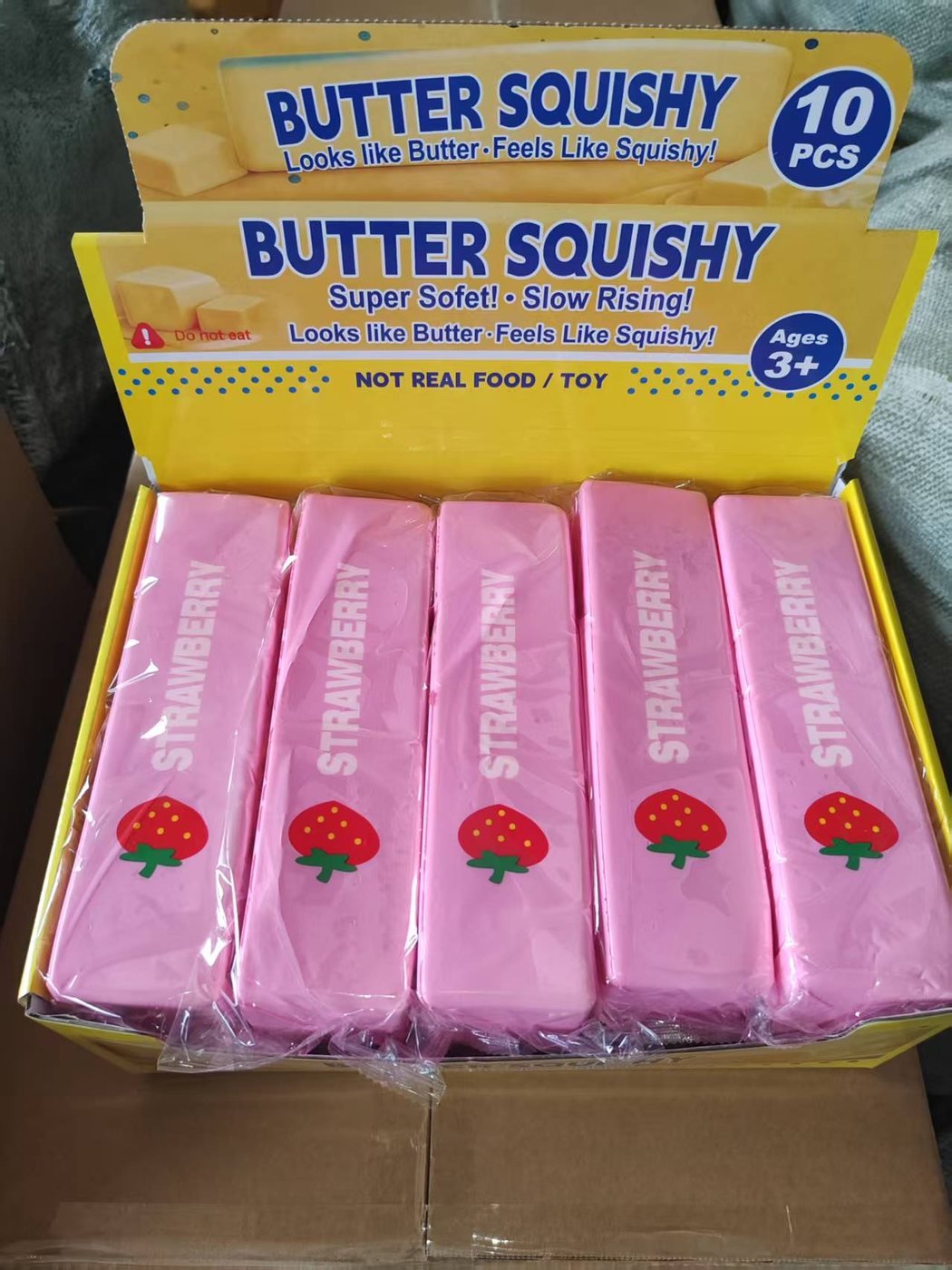 24 cm Large Strawberry Bar Squishy wholesale PU foam squeeze toy