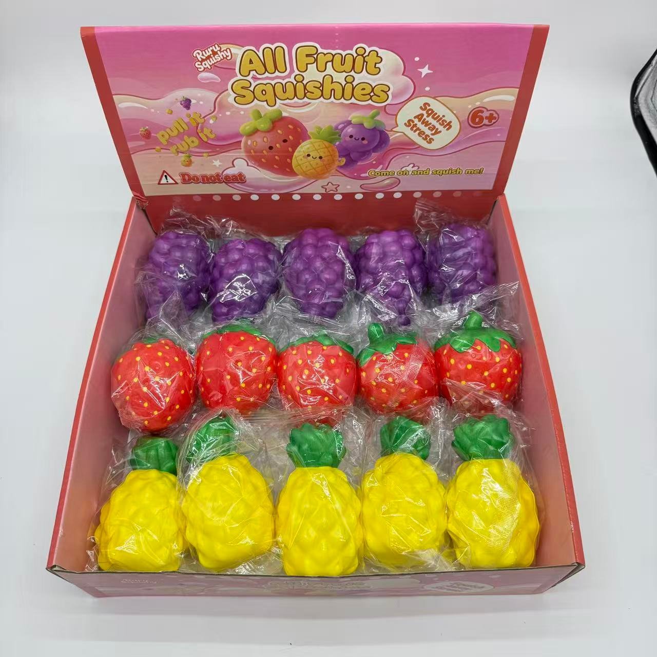 Assorted Fruit Squishy wholesale PU foam squeeze toy
