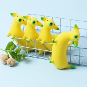 Banana-shaped dog stretch squishy for wholesale