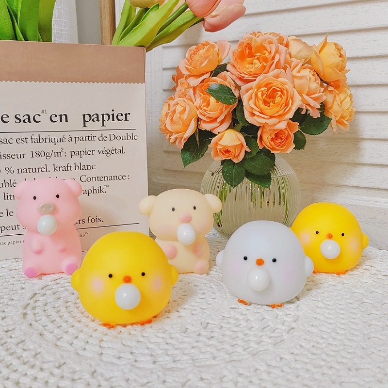 Yellow Bubble Chick Squeeze Toy — supplier product view