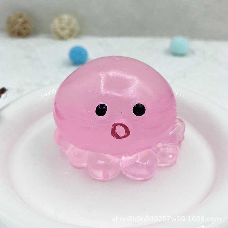 Pink Bubble Octopus Squishy — supplier product view