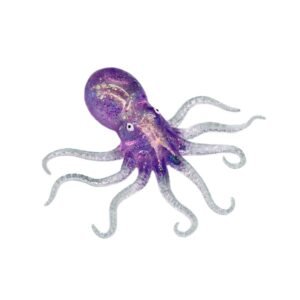 Purple Glitter Octopus Squishy