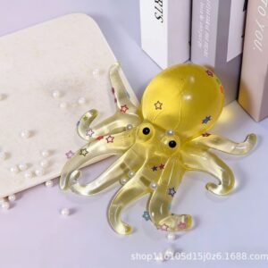 Yellow Long-Tentacle Octopus Squishy