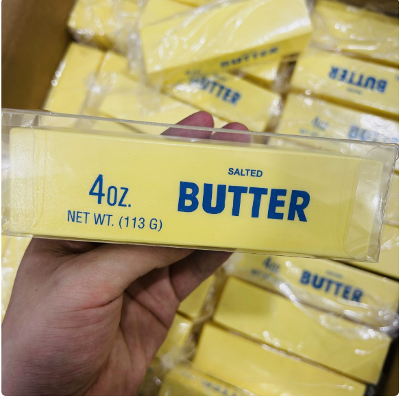 13.5 cm Butter Bar Squishy – product and packaging view